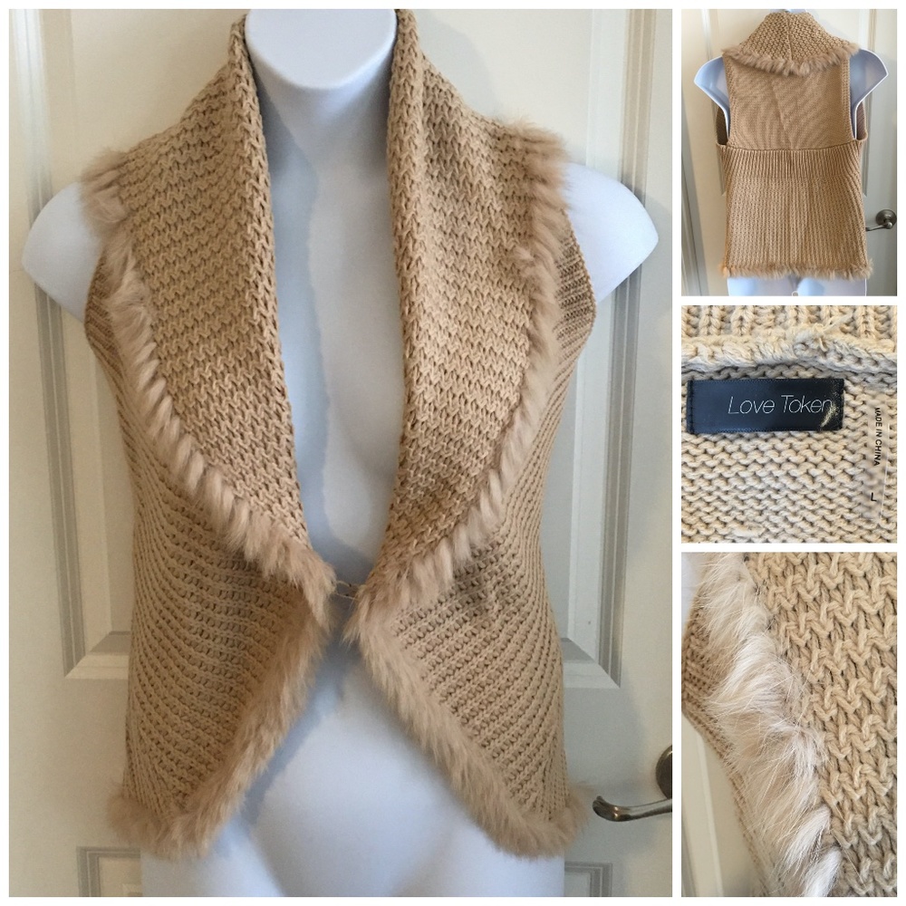 Love Token Rabbit Fur Vest